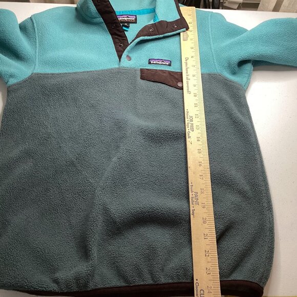 Patagonia Women Lightweight Synchilla Snap Fleece Pullover Size XS Jacket Multi - Picture 7 of 8